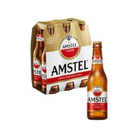 Cerveja long neck 355ml amstel pcc/06un