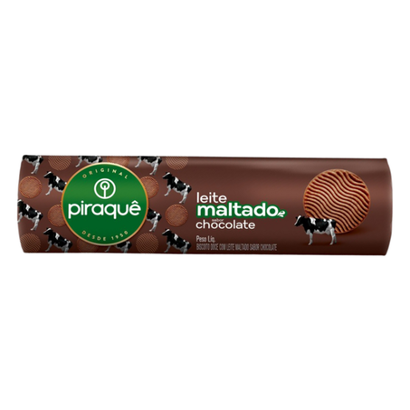 Biscoito leite malt. choco. piraque 132g