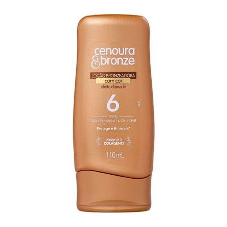 LOCAO BRONZE. CENOURA & BRONZE F6 110ML