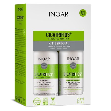 Kit Inoar Cicatrifios Renovação Absoluta Shampoo 250Ml  Condicionador 250Ml