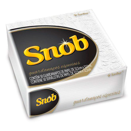 Guardanapo Snob Folha Dupla Grande com 50 Unidades
