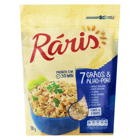ARROZ 7 GRÃOS E ALHO-PORÓ RÁRIS