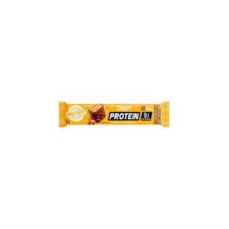 Barra de suplemento nutry crispy protein amendoim 30g