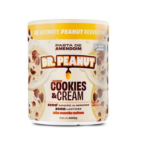 Pasta amendoim cookies dr peanut 600g