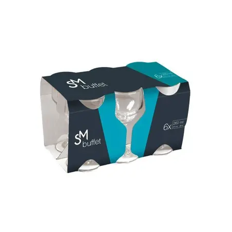 CONJUNTO TAÇAS VINHO BUFFET 6X260ML SM