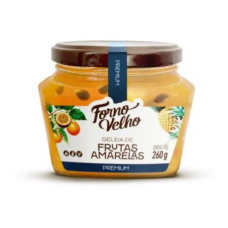 Geleia forno velho frutas amarelas 260g