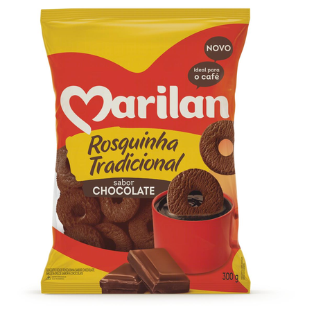 Biscoito Rosquinha Marilan 300g - Chocolate