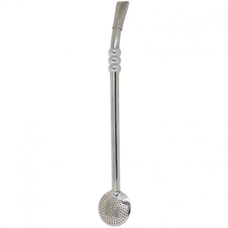 BOMBA CHIMARRÃO ARTESANATO INOX FIXA PEQUENA REF. 040013