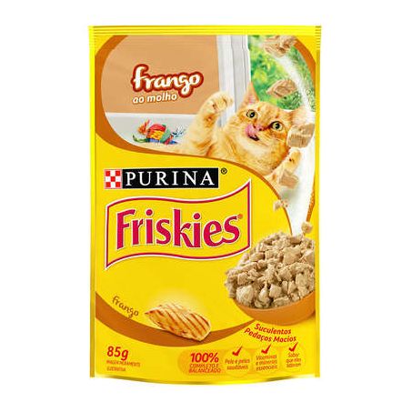 Molho friskies 85g frango ao molho