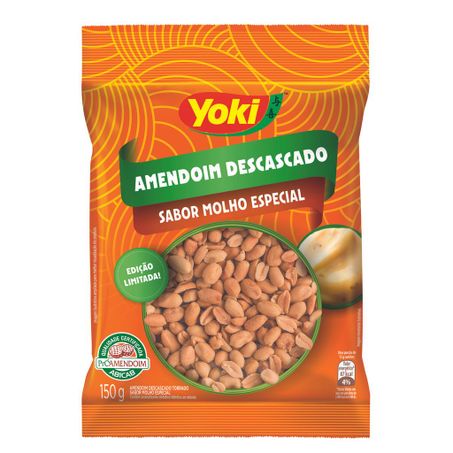 Amendoim torrado sem casca molho especial yoki