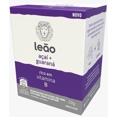 Chá vitaminico açaí e guaraná leão c/10