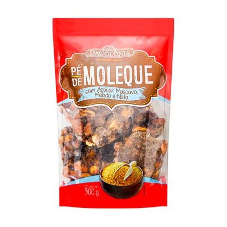 Pé de Moleque Dacolônia Mascavo Melado Nata Embalagem 300G