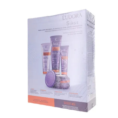 Kit Shampoo Condic Liso Intenso Eudora 375ml 360-21