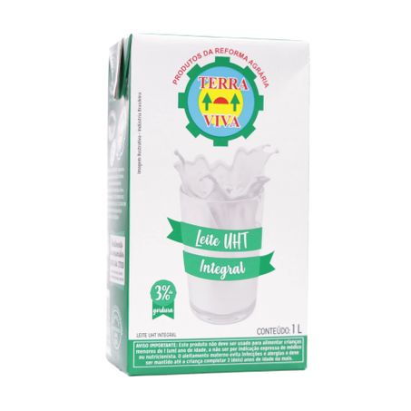 Leite UHT Integral Terra Viva Caixa 1lt 360-58