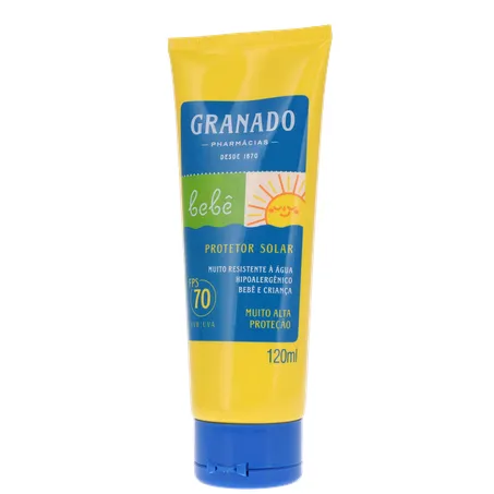 PROTETOR SOLAR INFANTIL GRANADO BEBÊ FPS70 120ML 360-2