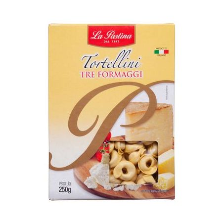 Tortellini La Pastina 3 Queijos Embalagem 250G