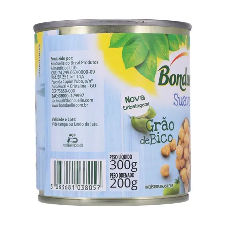 Grao de bico bonduelle suave lt200g 360-29