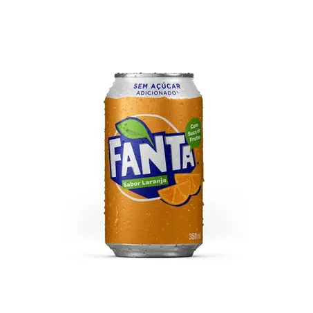 Refrigerante lata fanta laranja zero 350ml