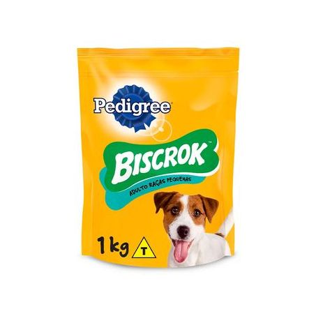 Biscoito Para Cães Pedigree Biscrok Adultos Raças Pequenas Pacote 1KG