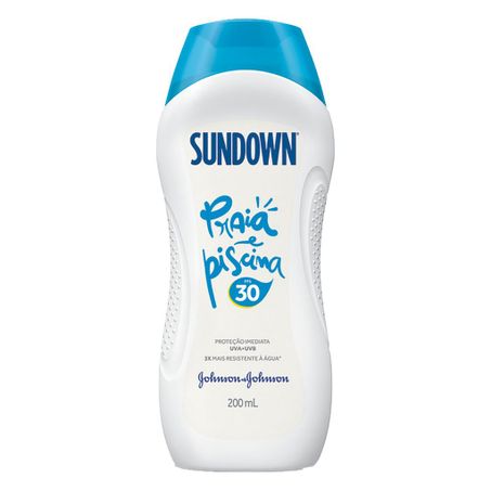 Protetor Solar FPS 30 Sundown Praia e Piscina Frasco 200ml