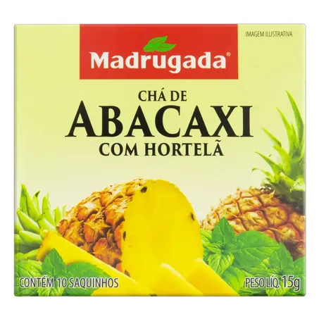 Chá madrugada abacaxi com hortelã 15g