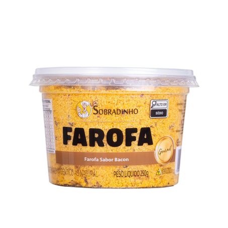 FAROFA SOBRADINHO GOURMET SABOR BACON 250G 360-1