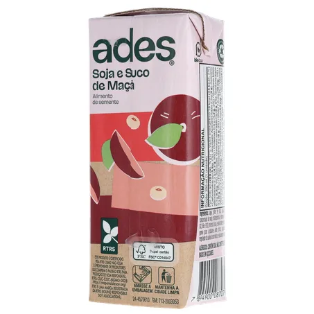 BEBIDA C/SOJA ADES FRUTAS MAÇÃ TP 200ML 360-21