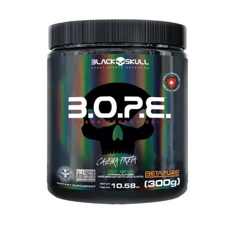 SUPLEMENTO BLACK SKULL PRE TREINO B.O.P.E  LIMAO 300G