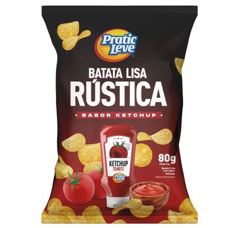 Salgadinho Pratic Leve Rústica Ketchup 80g