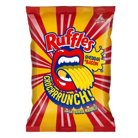 BATATA RUFFLES 76GR CHEDDAR & BACON
