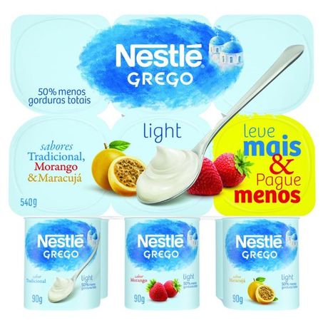 Iogurte nestle grego light 540g