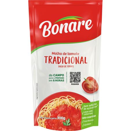 Molho de Tomate Bonare Tradicional 300G