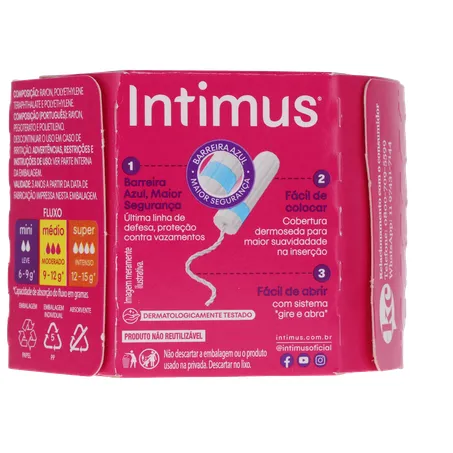 Absorvente Interno Intimus Mini C/ 8UN 360-17