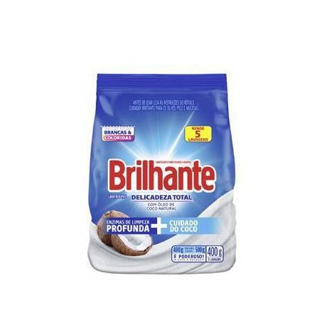 Detergente em pó brilhante delicadeza total pct 800g
