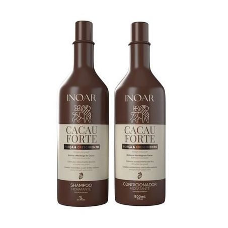 Kit Shampoo Inoar Cacau Forte 1L+Condicionador 800ml