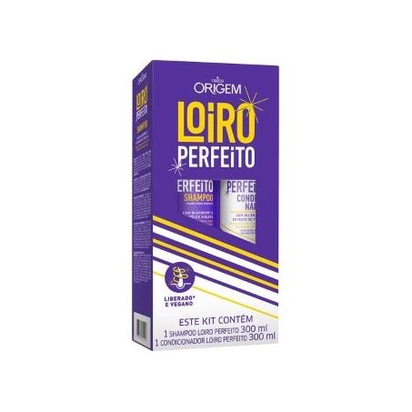 Kit Shhampoo+Condicionador Origem Loiro Perfeito 300ml