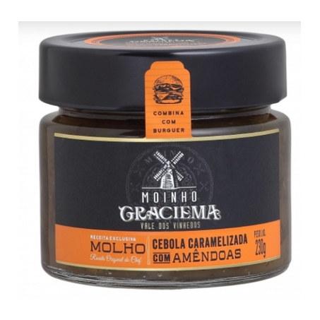 Molho cebola caramelizada com amêndoas graciema 230g
