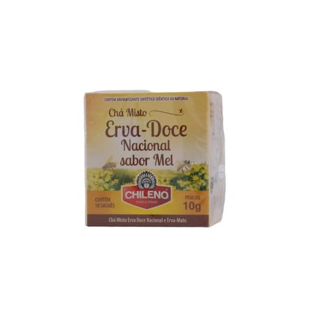 Chá Chileno Erva-Doce-Nacional e Mel Caixa com 10un - 10gr 360-2