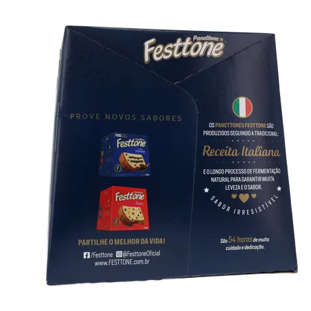 Panettone Duplo Chocolate Festtone 400G 360-8