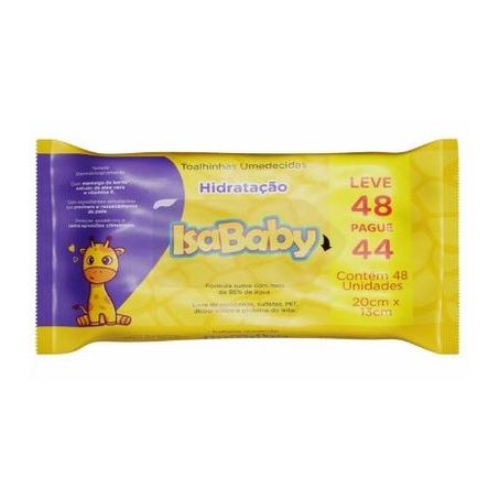 Toalha umedecida isababy leve 48 pague 44
