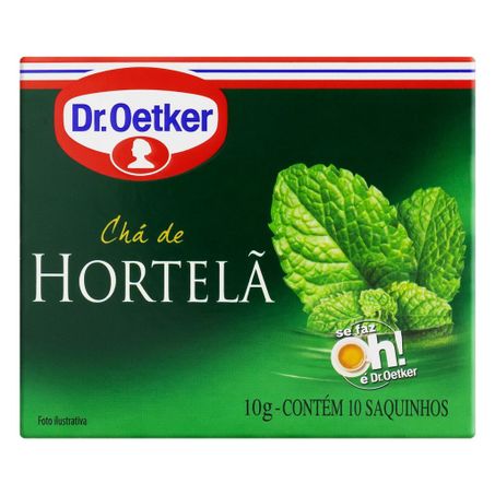 CHÁ HORTELÃ DR. OETKER COM 10 SACHÊS