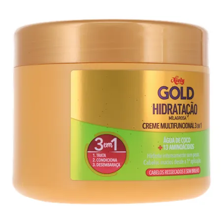 Creme de Tratamento Niely Gold Água de Coco 430g 360-32