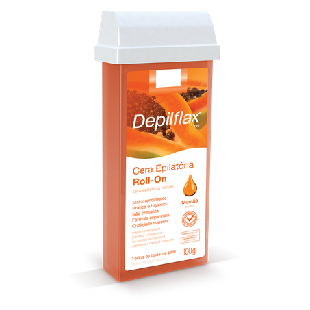 Depilaçao Depilflax 100g Roll On Mamao