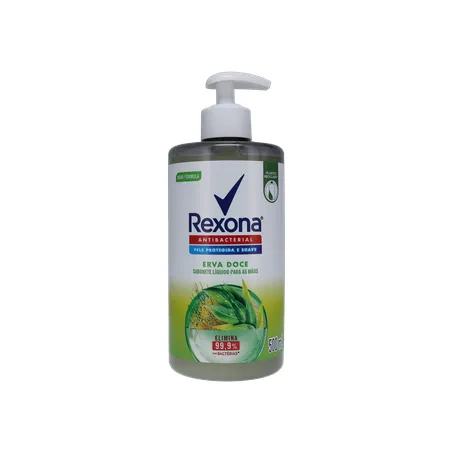 Sabonete Líquido Rexona Antibacteriano Erva Doce 500Ml  360-0