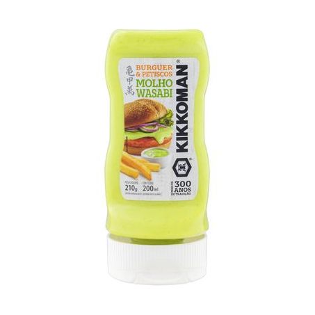 Molho wasabi kikkoman sauce 210g