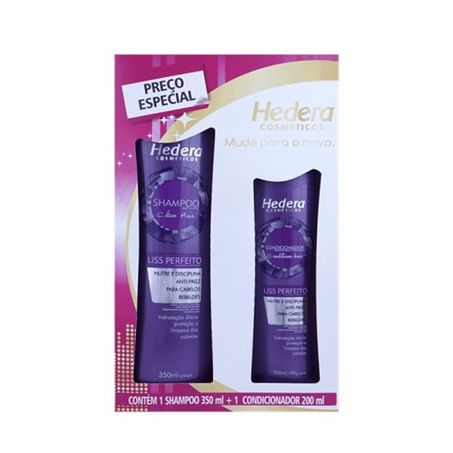 Sh Hedera 350ml + Cond 200ml Liss Perfeito