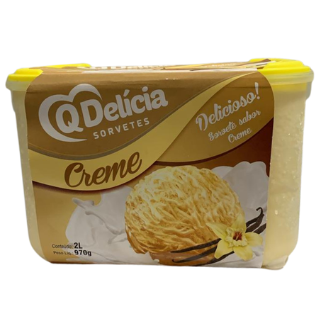Sorvete qdelicia 2l creme