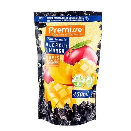 Sabonete Liq Premisse 450ml Refil Alcacuz Manga