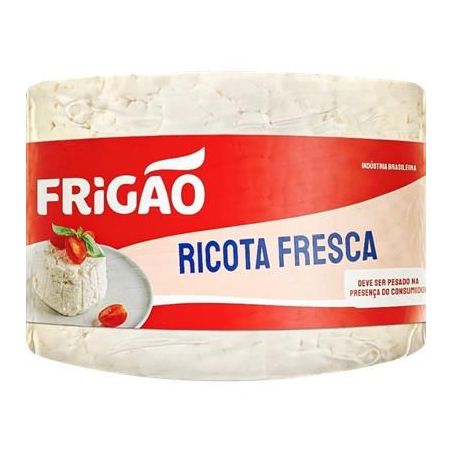 Queijo Ricota Fresca Frigao Redondo Kg 