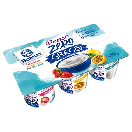 Iogurte batavo grego pense zero maracujá 500g